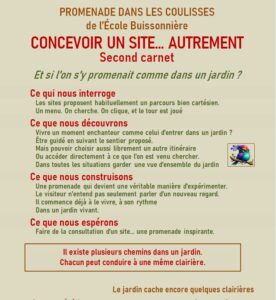 Concevoir un site… autrement ! Carnet 1